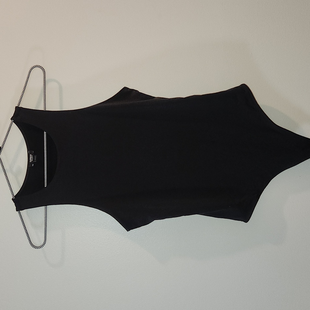 Express Body Contour Black Tanktop Bodysuit